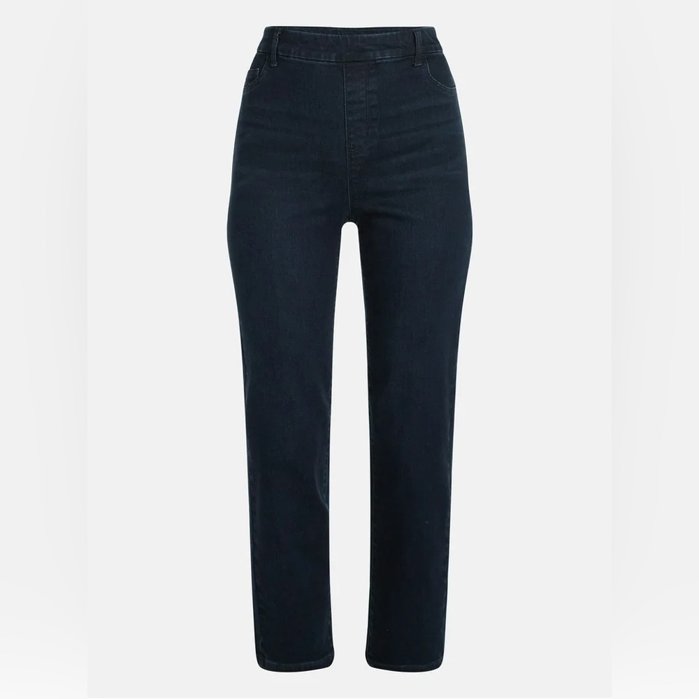 Time and Tru Women's High Rise Straight Leg Denim Jegging, 27.5" Inseam